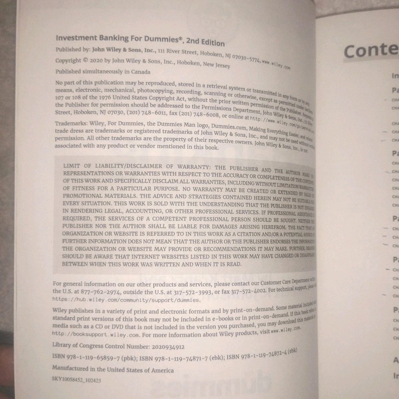 Investment Banking for Dummies by Robert R. Johnson and Matthew Krantz (2020,... gallery