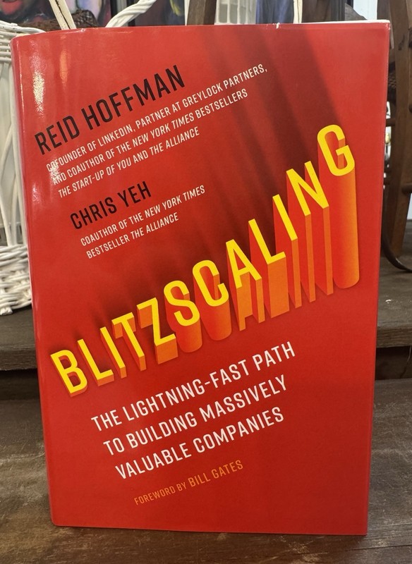 Blitzscaling By Reid Hoffman SIGNED First Edition w/ DJ