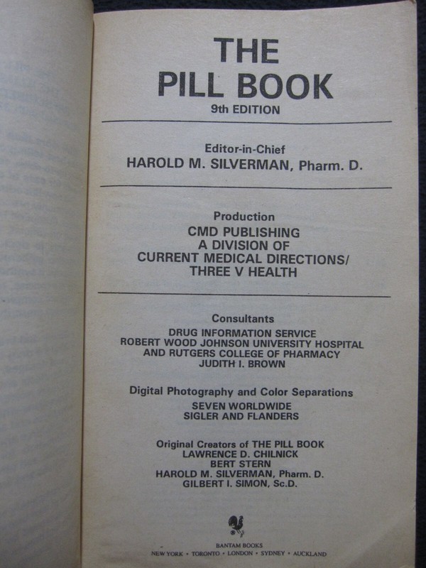 The Pill Book [Paperback] Silverman, Harold M. gallery