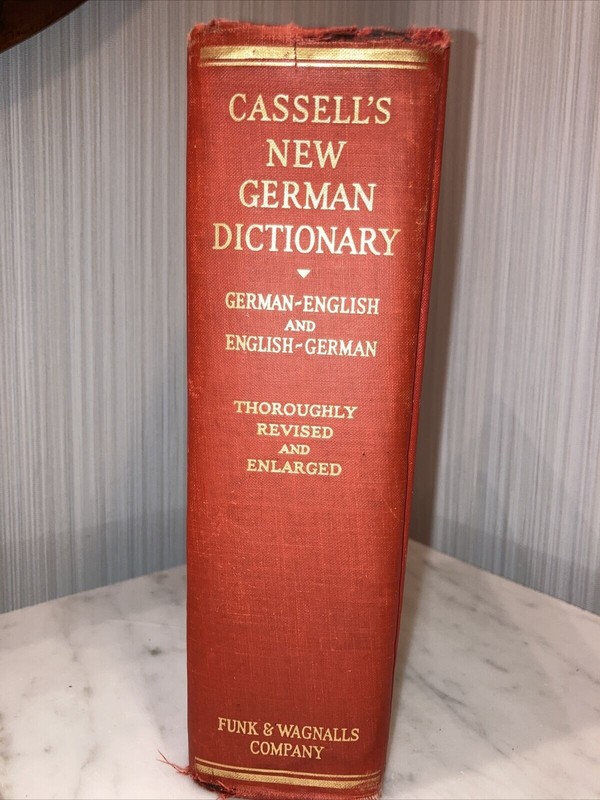 Funk And Wagnalls Cassell’s New German and English Dictionary Copy Right 1939 gallery