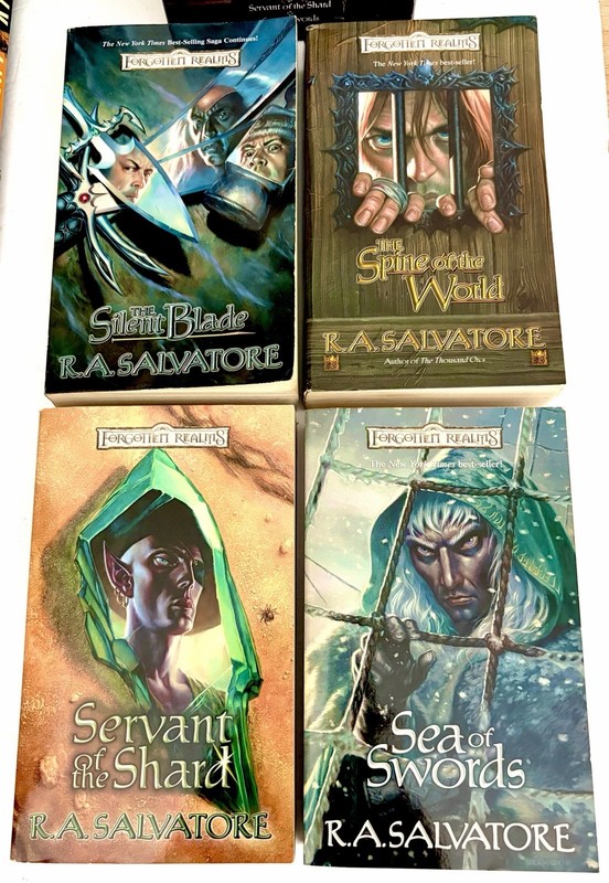 R A Salvatore Forgotten Realms Paths Of Darkness 4 Paperback Book Set gallery