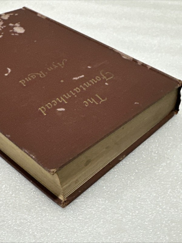 1943 - 1st Edition : The Fountainhead by Ayn Rand - Vintage RED Hardcover gallery