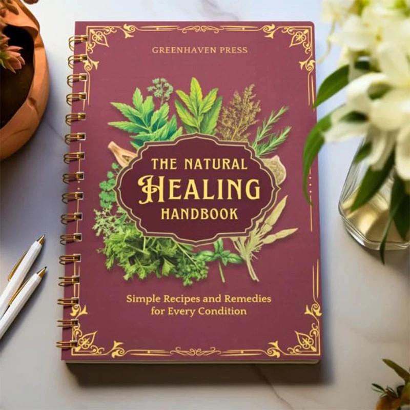 The Natural Healing Handbook | Spiral-Bound Herbal Remedies Guide | Natural Well gallery