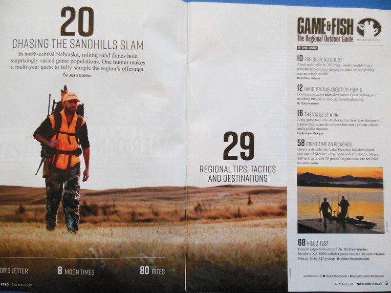 GAME & FISH West Nov 2020 Deer Issue Blacktail Whitetail Decoy spreads duck gees gallery