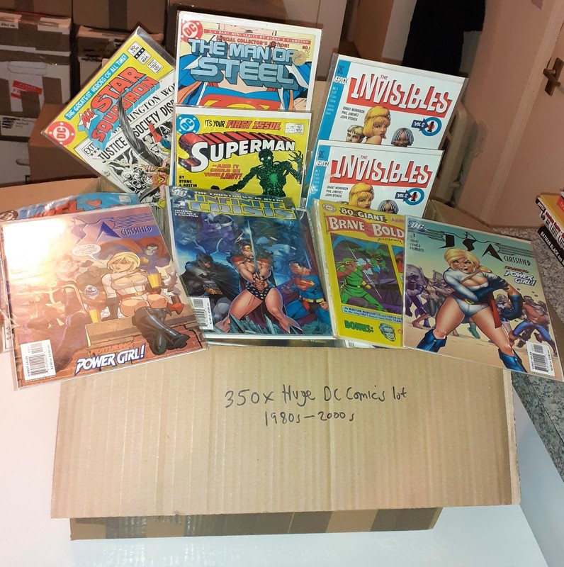 350x Huge DC COMICS lot 1980s to 2000s Superman Aquaman JSA Batman Hawkman 52