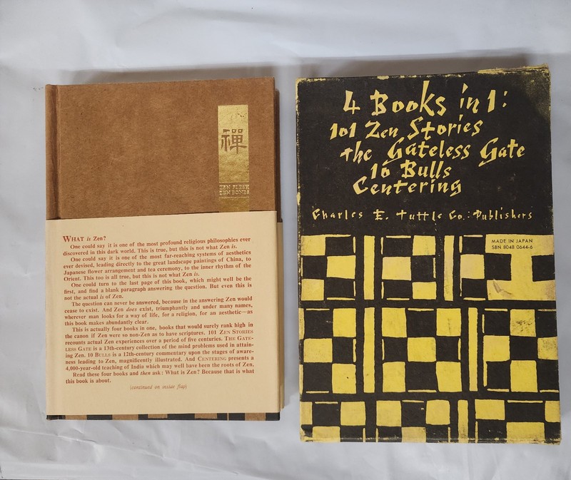 4 books in 1: 101 Zen Stories the gateless gate 10 bulls centering Japan 1970