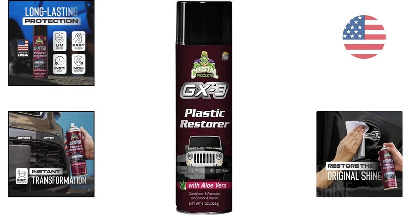 8oz GX-3 Plastic Restorer – Professional UV Protection for Automotive Surfaces gallery