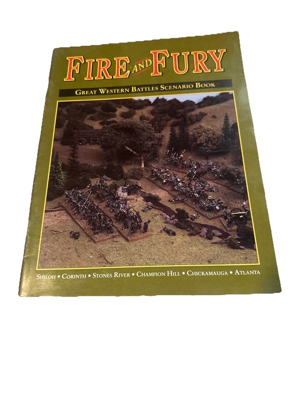 Fire and Fury: Great Western Battles Scenario Book 1992 Hasenauer Civil War