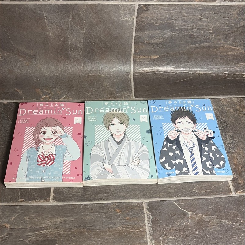 Dreamin’ Sun, Vols. (1, 2, 3), by Ichigo Takano, English Manga Lot