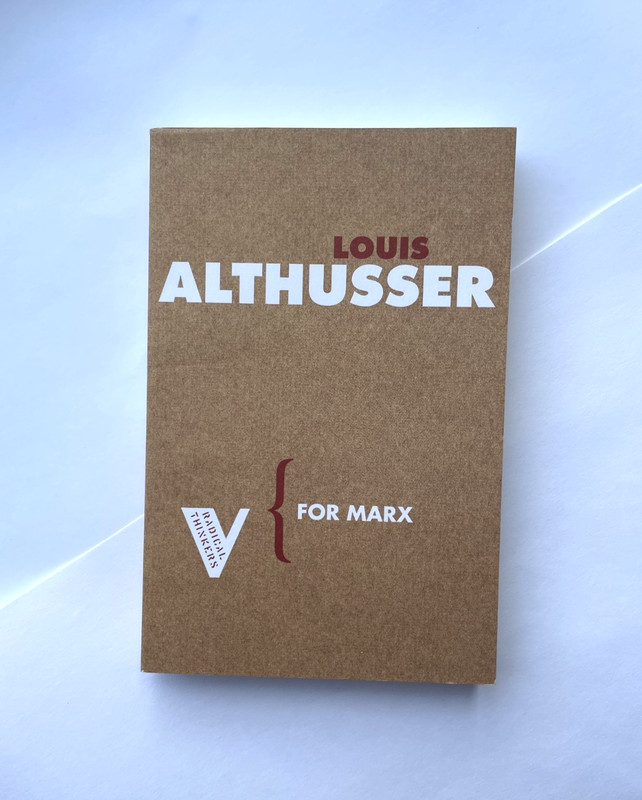 For Marx – Althusser, Louis – Verso Radical Thinkers – VERY GOOD paperback 2005