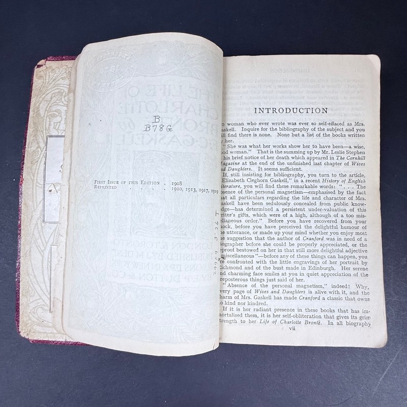 The Life of Charlotte Bronte EC Gaskell Beautiful Art Nouveau Illustrations 1919 gallery