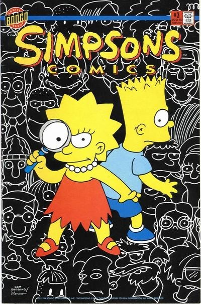 Bongo comics Simpsons #3 3 Bart Homer American Edition Vfn+/NM- FREE UK POST