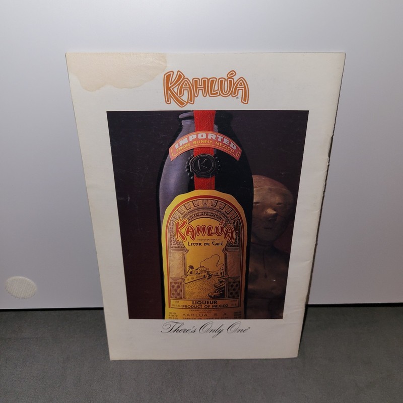 Kahlua Recipe Book Cookbook Deserts, Cocktails & More 1980's Paperback gallery