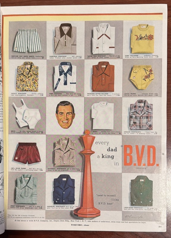 Esquire Magazine - June 1952 - Complete w/Ray Bradbury Fiction - Hawley Pin-up gallery