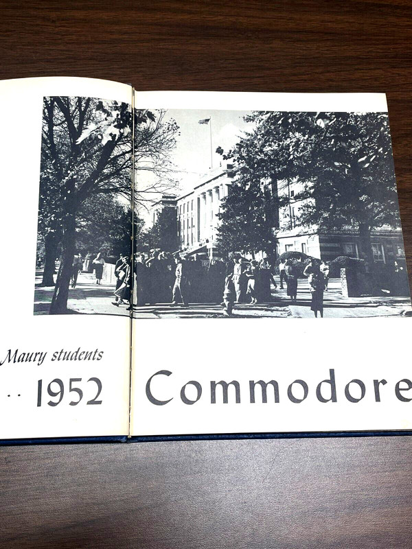 1952 Maury High School "The Commodore" Norfolk Virginia Yearbook gallery