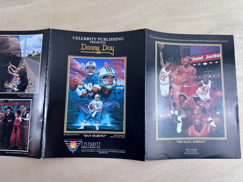 Celebrity Publishing Catalog Sports Prints Brochure Foldout Black gallery