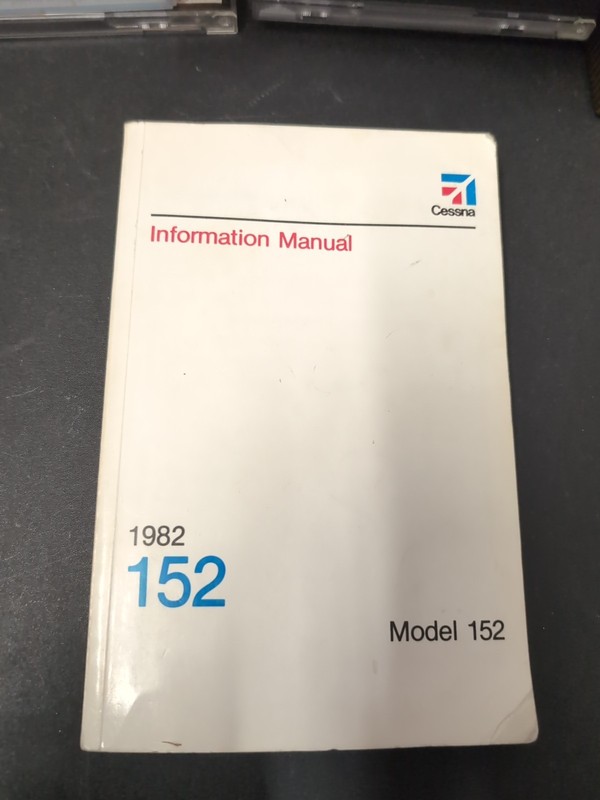 Cessna Information Manual 1982 Model 152 Airplane Book Vintage