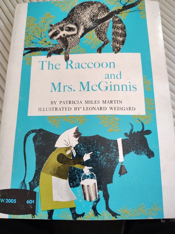 Patricia Miles Martin THE RACCOON AND MRS. MCGINNIS – Paperback 1st Edition