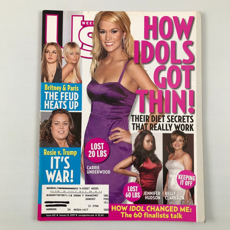 US Weekly January 8, 2007 Subscription Edition Cover: Carrie Underwood