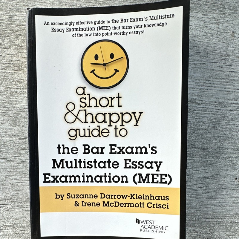 West Academic Short & Happy Guide Bar Exam MEE Study Guide Darrow 2018 PB