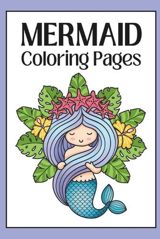 Mermaid Coloring Book – Ideal for ages 4 to 8, sized at 6 x 9 inches for easy ha