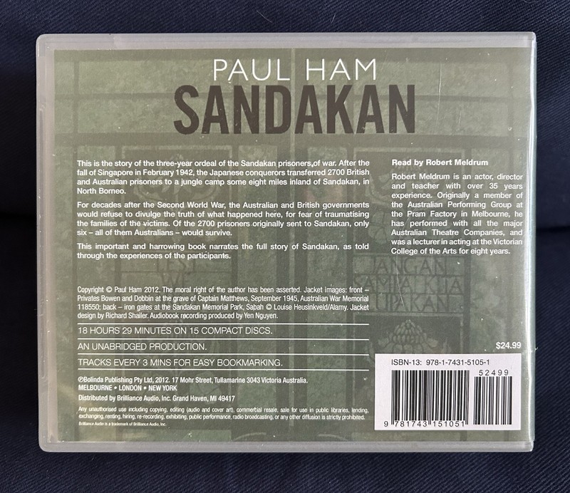 Sandakan By Paul Ham 15-Disc CD Audiobook Bolinda Audio by Robert Meldrum RARE gallery