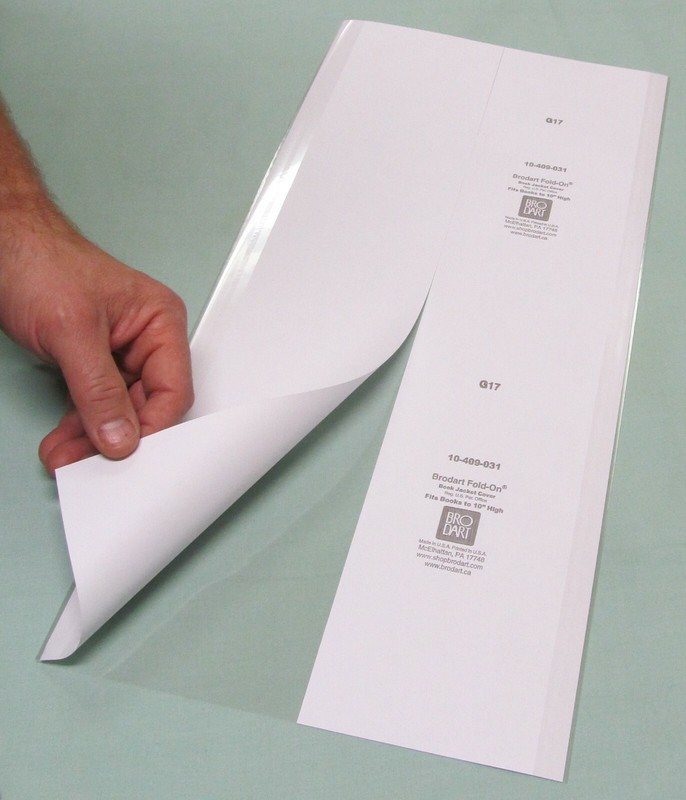 5 pack 9 1/4″ x 19″ Brodart Fold-on Book Jacket Covers – lo-luster mylar