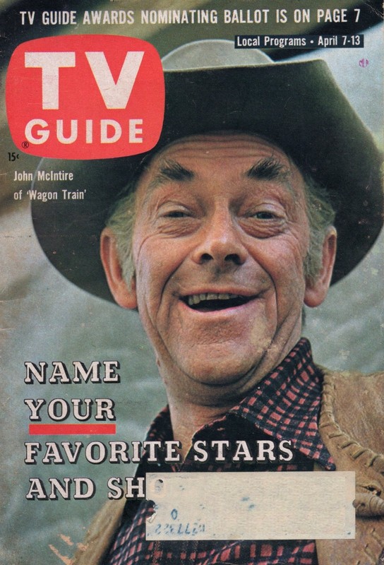 Vintage TV Guide 1962 Wagon Train Philadelphia Edition