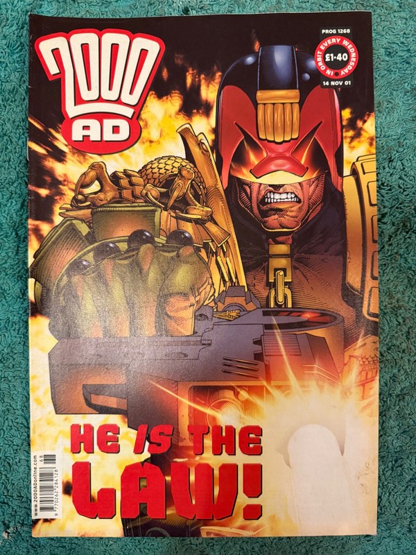 2000AD Comic Judge Dredd, PROG 1268 – 9.4 Near Mint to 7.5 Very Fine-