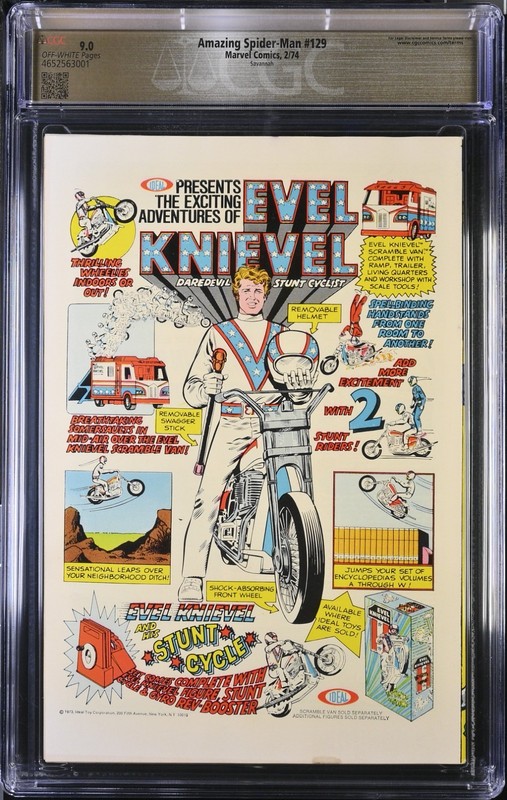 The Amazing Spider-Man #129 (1974) – CGC 9.0 Universal Grade – SAVANNAH PEDIGREE gallery