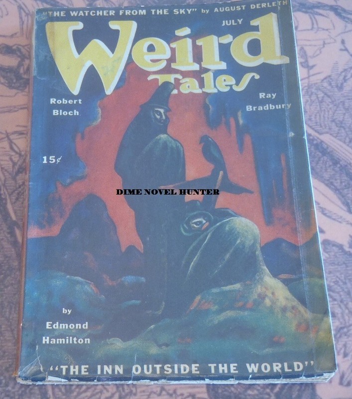WEIRD TALES JULY 1945 «THE DEAD MAN» RAY BRADBURY COVER PULPS MAGAZINE