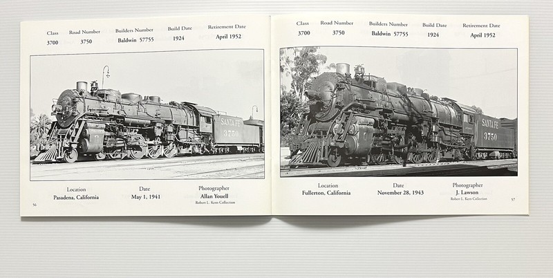 Santa Fe 3700 Class 4-8-2 Mountain Pictorial by Ainsworth & Karam Vol 52 PB 2000 gallery