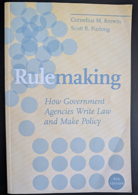 Rulemaking : How Government Agencies Write Law and Make Policy (Free Shipping)