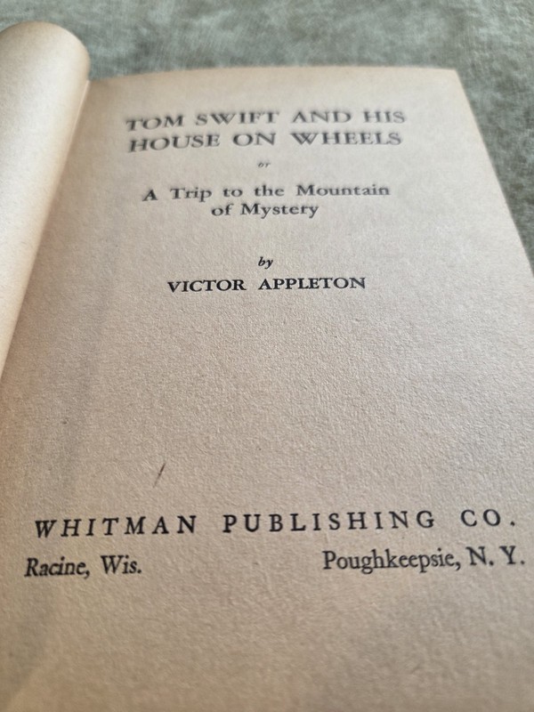 Victor Appleton Tom Swift House on Wheels HC/DJ Whitman Publishing 1929 gallery