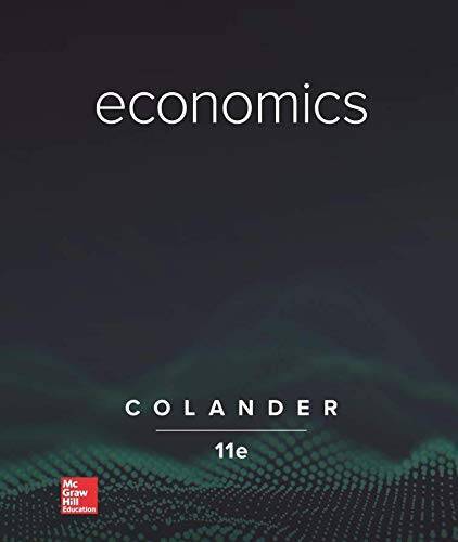Economics – Hardcover By Colander, David C – VERY GOOD