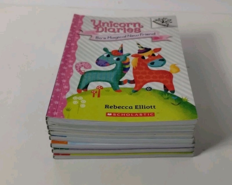 Lot Of 8 The Unicorn Diaries Paperback Books 1-8 By Rebecca Elliot Children's gallery