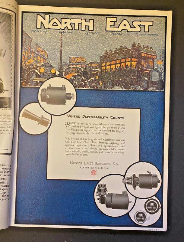 MOTOR MAGAZINE - Jan 1924 - Antique Auto Ads, Buick, Packard, Lincoln, Hupmobile gallery
