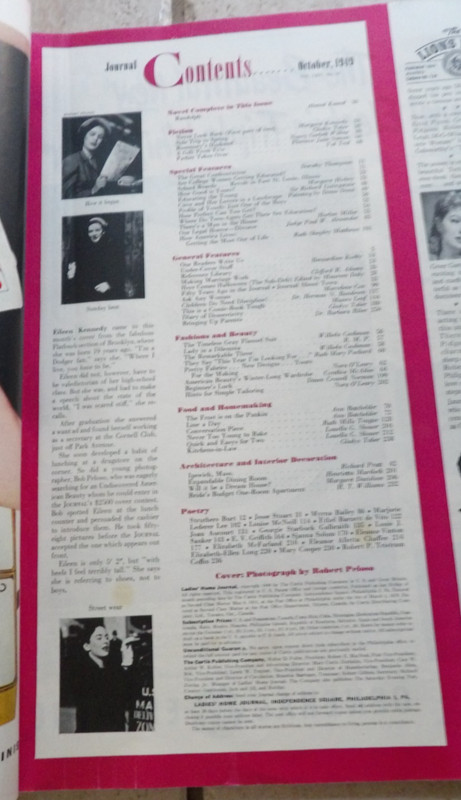 1949 OCTOBER LADIES HOME JOURNAL MAGAZINE EILEEN KENNEDY ADS FASHIONS 252 PAGES gallery