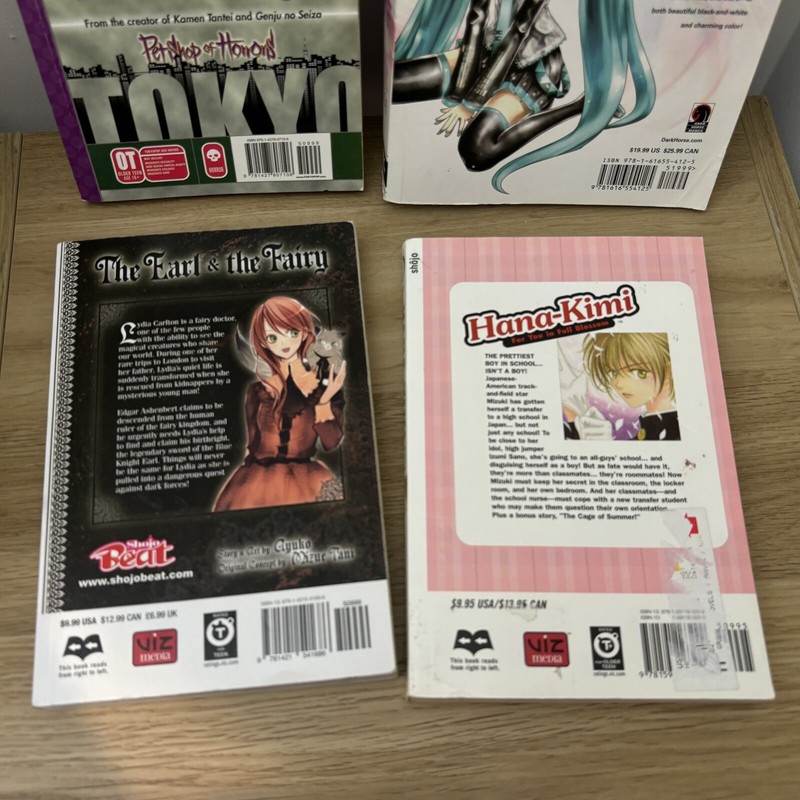 Pet shop of horror, Hatsune mix, Hana kimi, The earl & the fairy Manga Bundle gallery