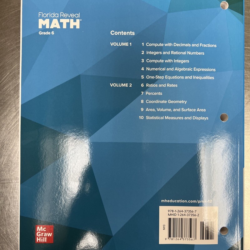 Florida Reveal Math Student Edition, Grade 6, Volume 1 by McGraw Hill Unused gallery