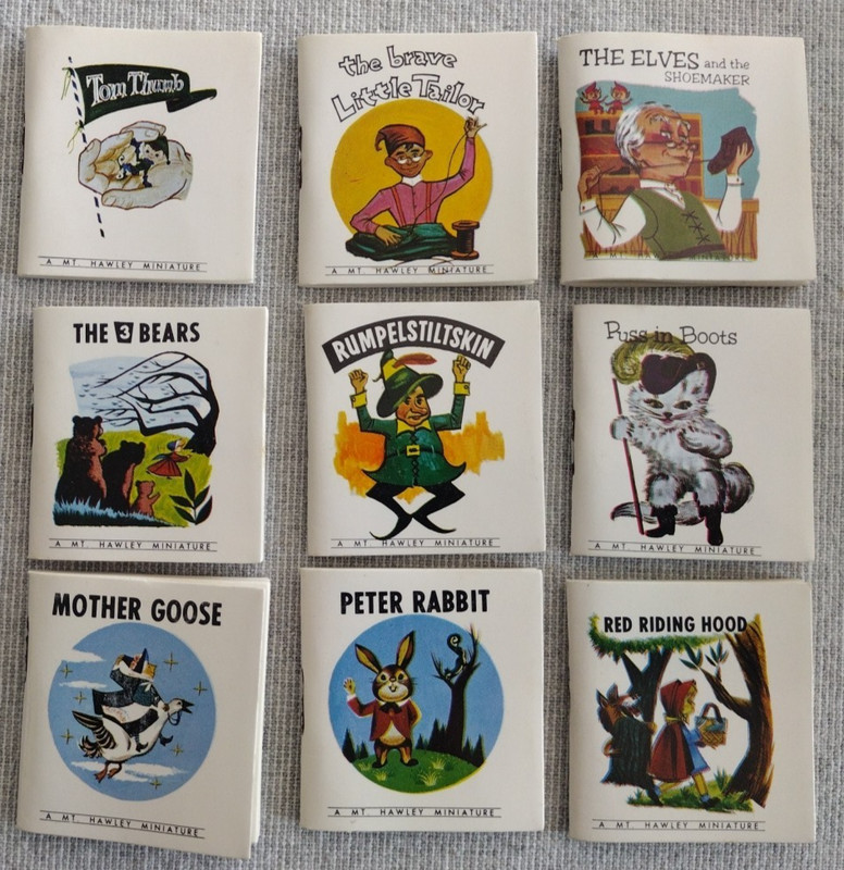 9- Mt. Hawley Mini Children’s Fairy Tales Books 1966 Vols. 1 2 3 4 9 22 24 25 27