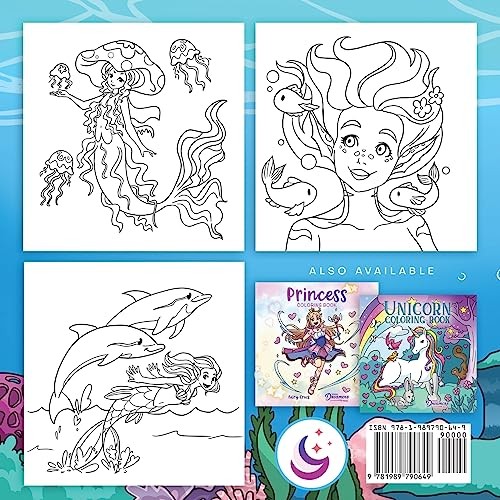 Mermaid Coloring Book: For Kids Ages 4-8, 9-12 gallery