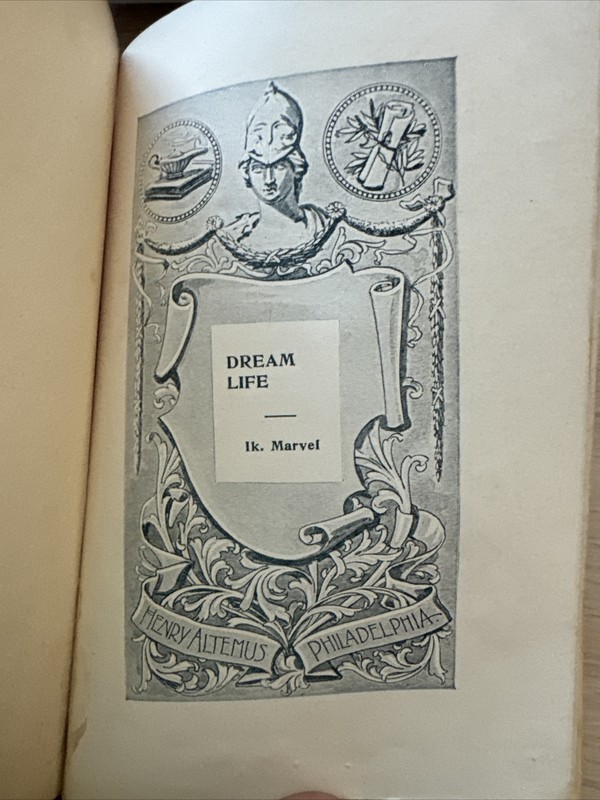 Dream Life A Fable of the Seasons IK Marvel - Antique 1896 Henry Altemus Company gallery