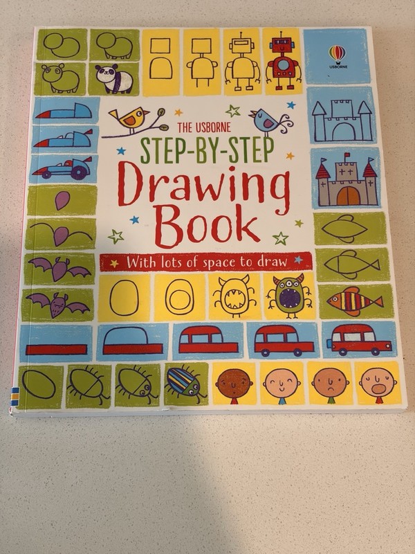 The Usborne Step-by-Step Drawing Book by Fiona Watt – New (No Markings)