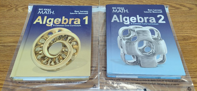 LOT SET OF BOTH BIG IDEAS MATH Algebra 1 & ALGEBRA 2 9781608408382 9781608408405