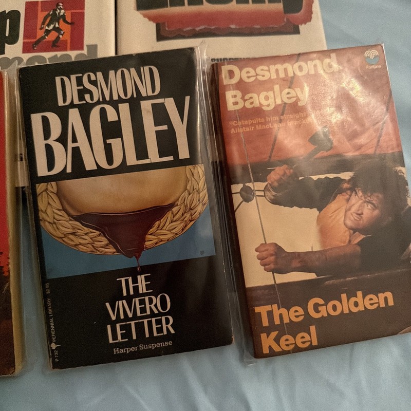 5 Desmond Bagley HC/DJ The Freedom Trap, The Enemy, PB Landscape, Vivero, Golden gallery