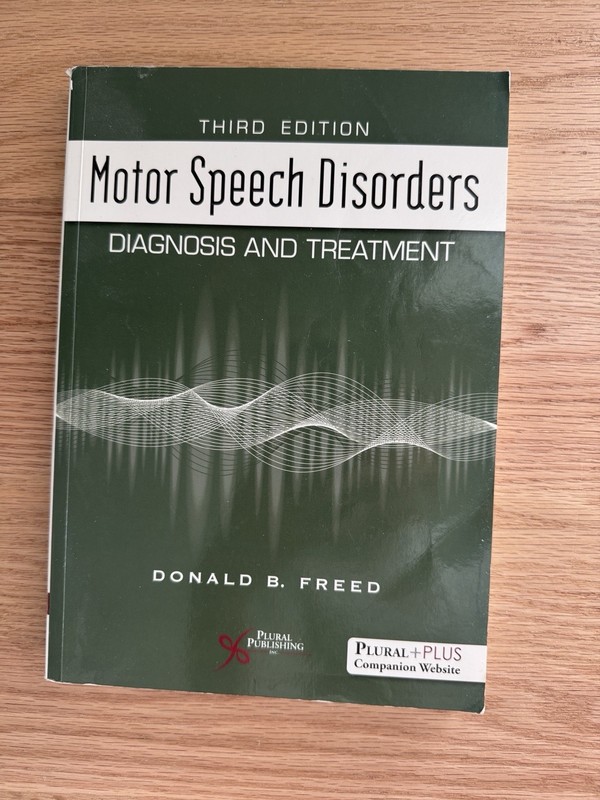Motor Speech Disorders: Diagnosis and Treatment, Third Edition – GOOD