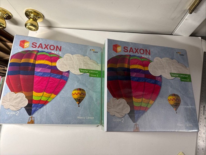 Saxon Math Grade 2, 2018, Teachers Manuals Volume 1 & 2