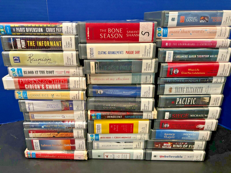 Audio Books on CD 36 Various TitlesAuthors P-Z from ex-library
