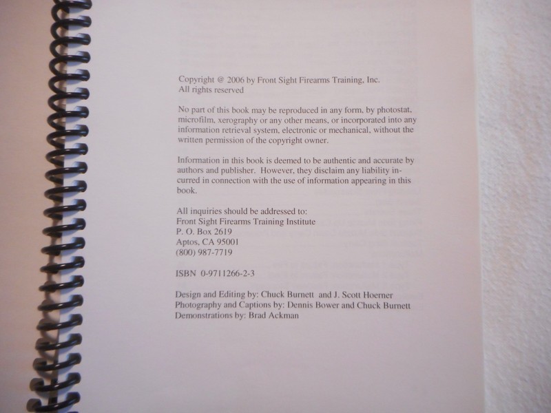 Lot of 5 Front Sight Firearms Training Institute Practice Guide 2006 2007 gallery